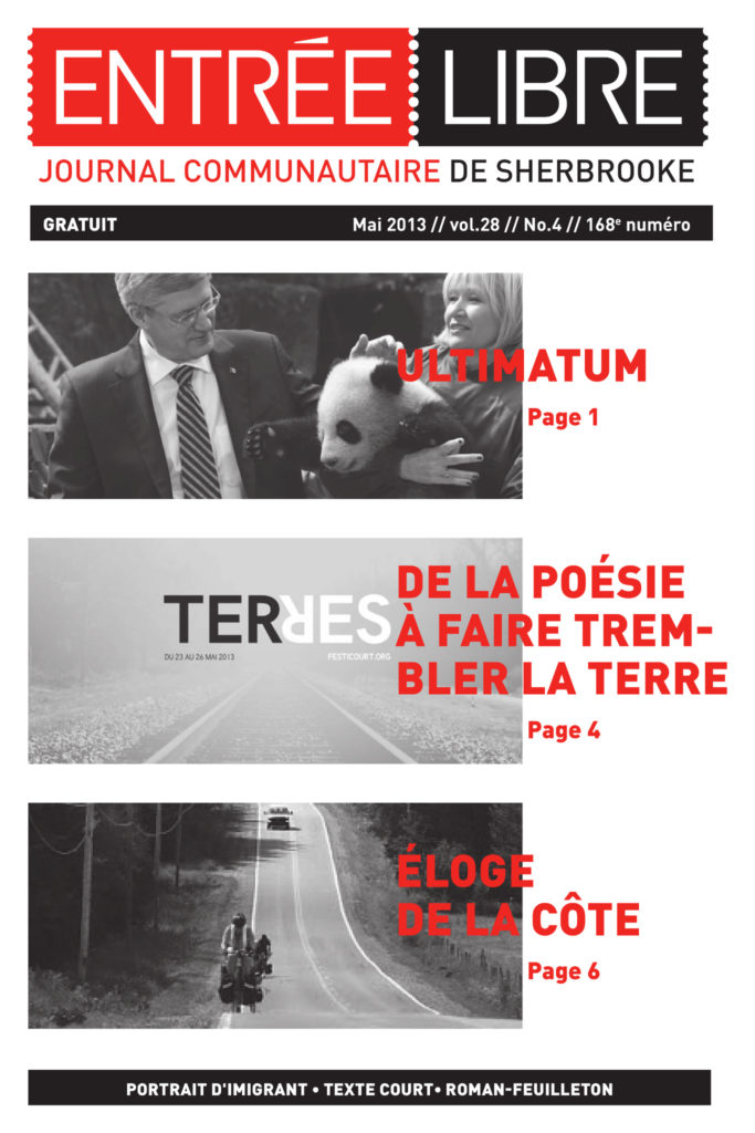 Couverture de la parution #168 Mai 2013