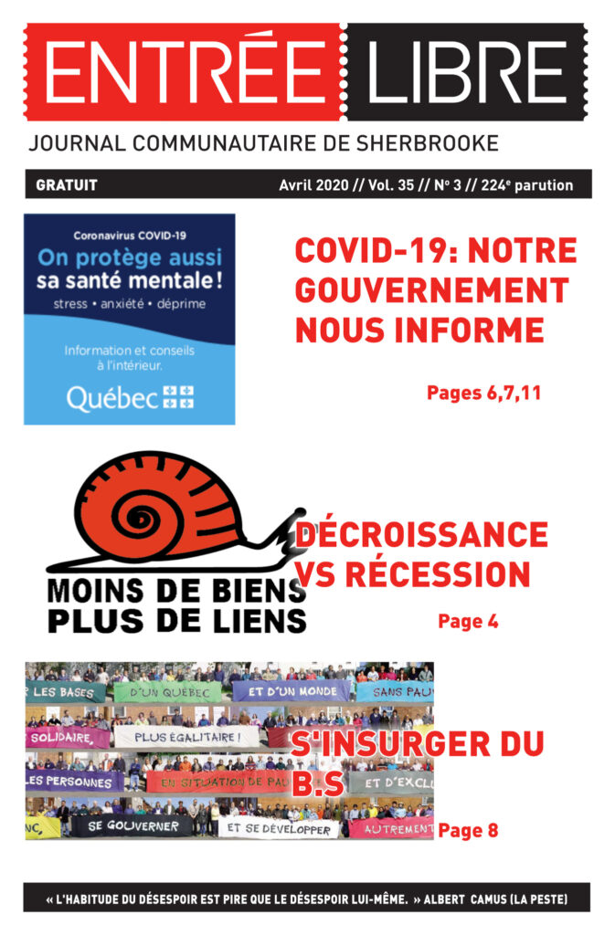 Couverture de la parution #224 Avril 2020
